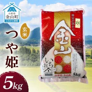 ふるさと納税 金山町 令和7年産 金山産米「つや姫【玄米】」 5kg F4B-0824