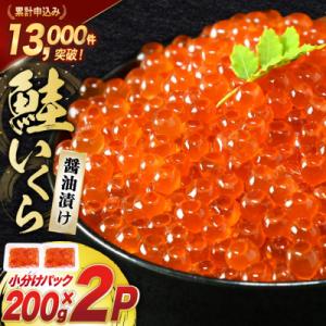 ふるさと納税 気仙沼市 鮭 いくら 醤油漬け 200g×2p [20563341] さけ 小分け 味付いくら