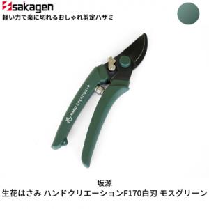 ふるさと納税 三条市 剪定はさみ ハンドクリエーションP180黒刃 モスグリーン 花ハサミ [坂源] 【011S153】