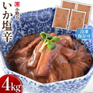ふるさと納税 気仙沼市 いか塩辛 4kg(1kg×4p) 冷凍 [小野万 20565160]