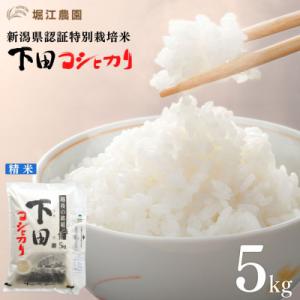 ふるさと納税 三条市 先行受付 新潟県認証特別栽培米 下田コシヒカリ 5kg 令和8年産 [堀江農園]【011S161】