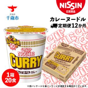 ふるさと納税 千歳市 【定期便12か月】日清 カレーヌードル★1箱(20食入)
