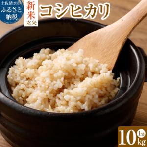 ふるさと納税 土佐清水市 令和8年産 新米 コシヒカリ 玄米10kg(1袋)R8.8月発送予定 高知県産【R01736】
