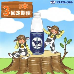 ふるさと納税 阿賀野市 【3ヶ月定期便】 ヤスダヨーグルト 大ボトル 800g×3本セット