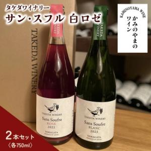 ふるさと納税 上山市 【タケダワイナリー】サン・スフル　白、ロゼセット　0147-2609