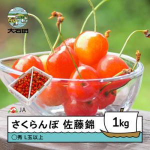 ふるさと納税 大石田町 【先行予約】さくらんぼ 佐藤錦 1kgバラ ○秀 L玉以上 2027年産 令...