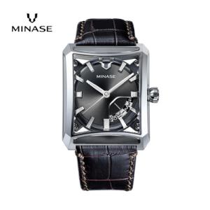 ふるさと納税 湯沢市 MINASE時計 SEVEN WINDOWS レザー VM15-LDBNGY-SSD[F11918]