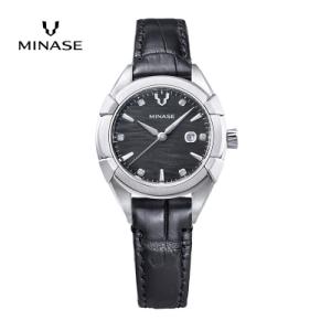 ふるさと納税 湯沢市 MINASE時計 Uruga31クロコベルトタイプ(UG02-LBKNGY-SSD)[F11922]