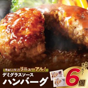 ふるさと納税 福智町 どっちのハンバーグ!?デミグラスソース6個セット