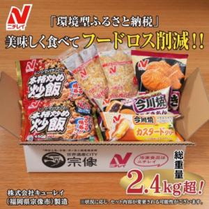 ふるさと納税 宗像市 【ニチレイ】フードロス削減に貢献!冷凍食品詰合総重量2.4kg超【ほたるの里】...