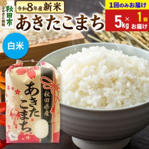 ふるさと納税 秋田市 あきたこまち 一等米5kg【1回のみお届け】 白米|15_kml-010501hs