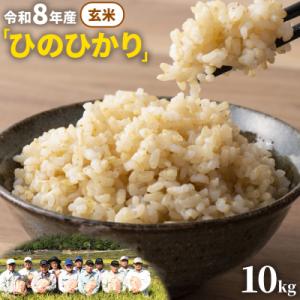 ふるさと納税 笠岡市 【令和8年産 先行受付】玄米  ひのひかり 笠岡産 10kg 太陽の恵み O-07_10k_玄米