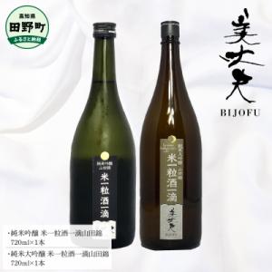 ふるさと納税 田野町 【四国一小さなまち】★美丈夫「米一粒酒一滴山田錦」★純米吟醸+純米大吟醸 各7...