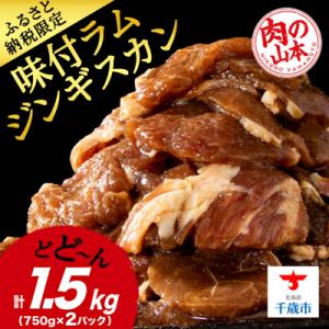 ふるさと納税 千歳市 味付 ラムジンギスカン 1.5kg≪ 肉の山本 ≫ 千歳ラム工房 ラム肉  北...