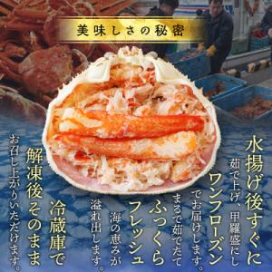 ふるさと納税 紋別市 極上!茹で上げカニ甲羅盛...の詳細画像2