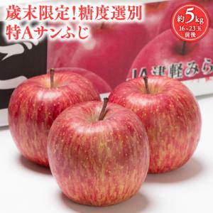 ふるさと納税 平川市 歳末限定!糖度選別 特Aサンふじ約5kg 糖度13度以上選別!津軽平川市産