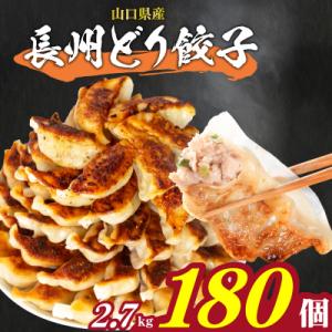 ふるさと納税 下関市 訳あり 長州どり餃子 12粒×15パック(180粒) 国産餃子 冷凍 小分けパ...