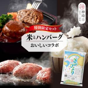 ふるさと納税 神埼市 【2回定期便】特別限定セット さがびよりと佐賀牛ハンバーグ おいしいコラボ(H...
