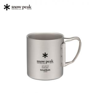 ふるさと納税 三条市 スノーピーク チタンダブルマグ 220 フォールディングハンドル MG-051...