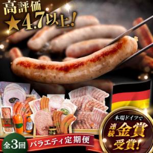 ふるさと納税 糸島市 【全3回定期便】バラエティ定期便 (ウインナー/ハム/生ウインナー/生ハム)[...