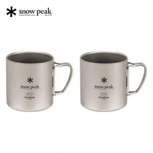 ふるさと納税 三条市 スノーピーク チタンダブルマグ 450 2個セット MG-153【040S03...