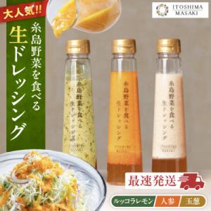 ふるさと納税 糸島市 糸島野菜を食べる 生ドレッシング 3種セット 糸島正キ [AQA008]