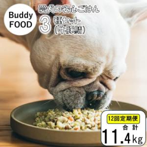 ふるさと納税 薩摩川内市 【12ヶ月定期便】獣医師オススメの愛犬の安心ごはん バディフード 3種C(...