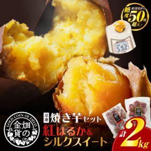 ふるさと納税 鹿児島市 焼き芋セット 紅はるか シルクスイート 合計2kg　K181-010