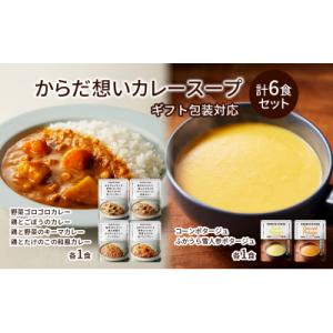 ふるさと納税 岩沼市 【ギフト包装対応返礼品】からだ想いカレースープ6食セット[No.5704-09...