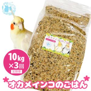 ふるさと納税 小牧市 【3ヶ月定期便】fuu オカメインコのごはん(10kg)[145S54-T]