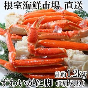 ふるさと納税 根室市 ＜12/10まで年内配送＞ボイル本ずわいがに脚5肩(計約1.2kg) A-28...