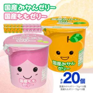 ふるさと納税 小牧市 愛知ヨーク 国産みかんゼリー・国産ももゼリー 20個入[108A10]