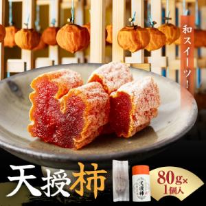 ふるさと納税 天草市 和スイーツ!天授柿(干し柿) 80g×1個_S111-007