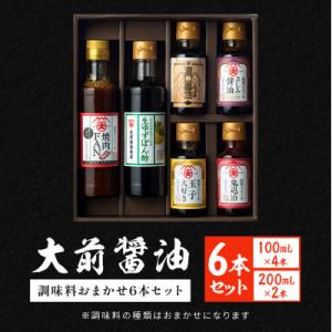ふるさと納税 安芸高田市 大前醤油おまかせ 100ml×4本と200ml×2本セット 調味料 醤油 ...