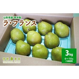 ふるさと納税 上山市 西洋梨(ラ・フランス)3kg　ご家庭用　0037-2607