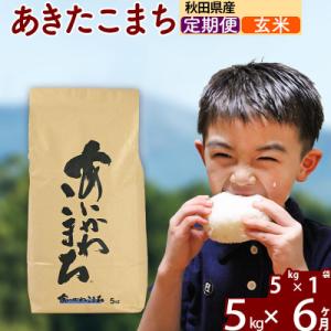 ふるさと納税 北秋田市 令和7年産《定期便6ヶ月》あきたこまち 5kg【玄米】|foap-20306