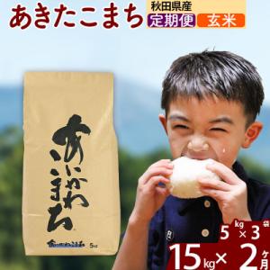 ふるさと納税 北秋田市 令和7年産《定期便2ヶ月》あきたこまち 15kg【玄米】|foap-20702
