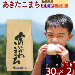 ふるさと納税 北秋田市 令和7年産《定期便2ヶ月》あきたこまち 30kg【玄米】|foap-21002