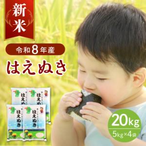 ふるさと納税 河北町 【令和8年産米】2026年11月中旬発送 はえぬき20kg 山形県産 【JAさ...