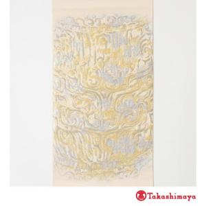 ふるさと納税 京都市 【龍村美術織物】龍村錦帯 袋帯 古代神獣文 白茶【高島屋選定品】