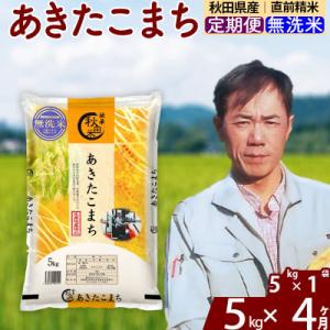 ふるさと納税 北秋田市 令和7年産《定期便4ヶ月》あきたこまち 5kg【無洗米】|msrf-30304