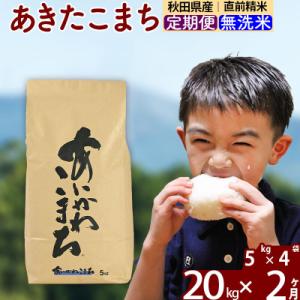 ふるさと納税 北秋田市 令和7年産《定期便2ヶ月》あきたこまち 20kg 無洗米|foap-30802