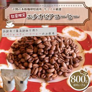 ふるさと納税 下関市 【浅煎り】 訳あり コーヒー粉 800g(400g×2袋) エチオピア EW1...