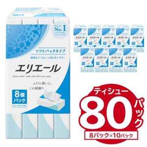 ふるさと納税 可児市 エリエールティシューソフトパック160W8P×10パック
