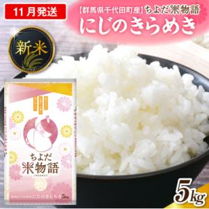 ふるさと納税 千代田町 2026年11月発送【令和8年産】にじのきらめき 5kg×1袋 精米 ch049-001-11