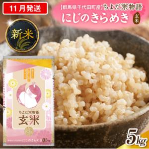 ふるさと納税 千代田町 2026年11月発送【令和8年産】にじのきらめき5kg×1袋(玄米)ch049-003-11