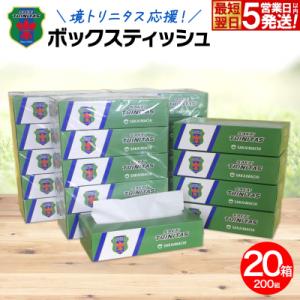 ふるさと納税 境町 【5日以内発送】 境トリニタス応援ボックスティッシュ 400枚(200組)×20箱 日用品 消耗品
