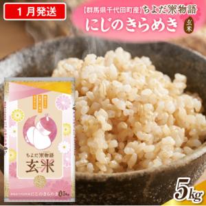 ふるさと納税 千代田町 2027年1月発送【令和8年産】にじのきらめき5kg×1袋(玄米)ch049-003-1
