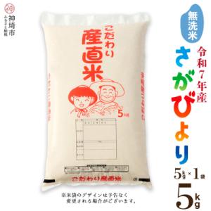 ふるさと納税 神埼市 【令和7年産 新米】さがびより 無洗米 5kg 農園(H061774)