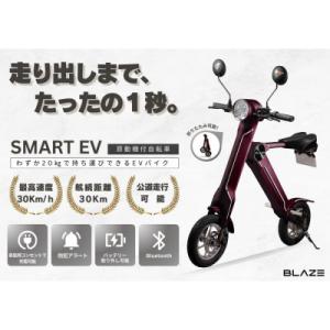 ふるさと納税 名古屋市 【わずか5秒】折りたたみ可能な小型電動バイク!SMART EV(スマートEV) ワインレッド